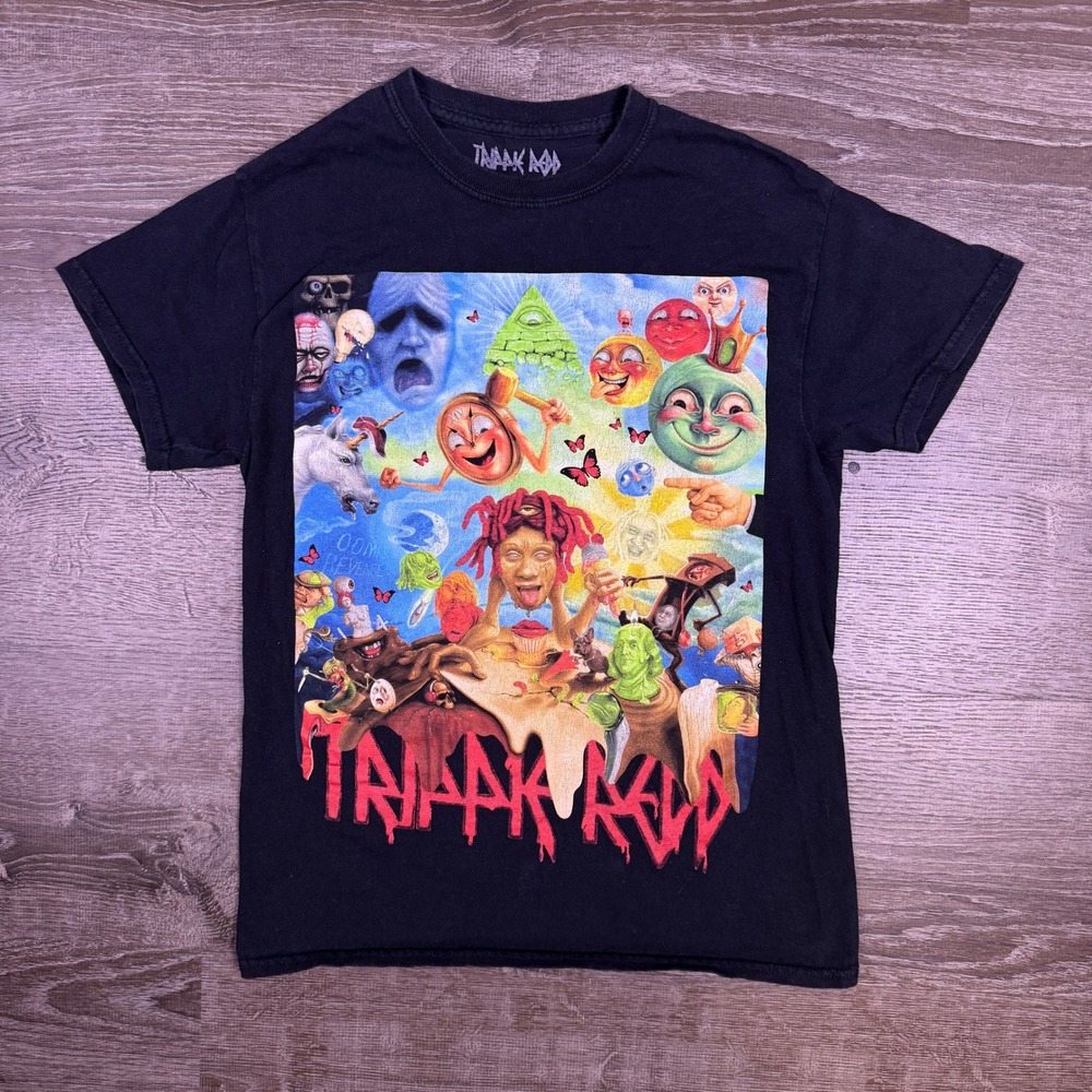 Trippie Redd Life's A Trip Album Cover Mens Small Black Graphic T-Shirt